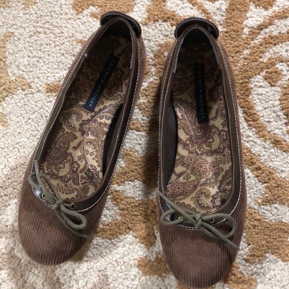 Tommy Hilfiger Corduroy Ballet Flats - Picture 3 of 8